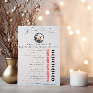 Prospectus 21,6 Cm X 24,94 Cm Woodland Deer Blue Il A Dit Qu'Elle A Dit Jeux