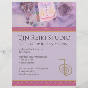 Prospectus 21,6 Cm X 24,94 Cm Yoga entièrement modifiable, Reiki Master Lavender