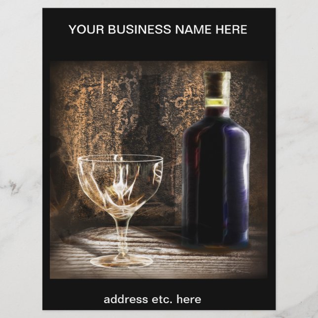 prospectus à thème vin (Devant)