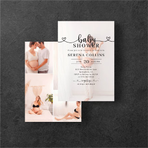 Prospectus Calligraphie cardiaque Fête des mariées photo