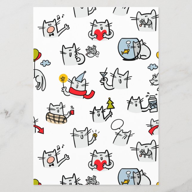 Prospectus Chats amusants, lait et magie. (Devant)