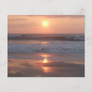 Prospectus Coucher de soleil rose sur la plage
