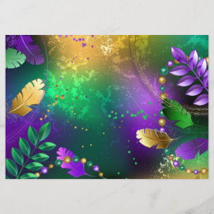 Prospectus Iridescente mardi gras arrière - plan avec perles