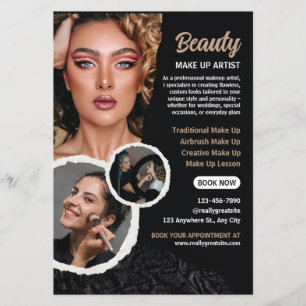 Prospectus Maquillage Artiste Beauté Salon Professionnel Affa