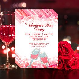 Prospectus Pink Valentine's Party Food Music Dancing Club