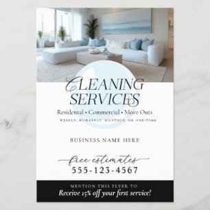 Prospectus Services de nettoyage moderne et élégant Circulair