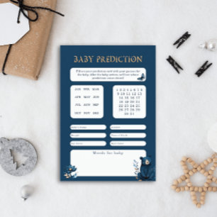 Prospectus Woodland Animal Night Sky Baby Prediction Jeux