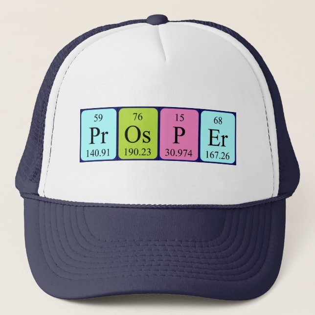 Prosper periodic table name hat (Front)
