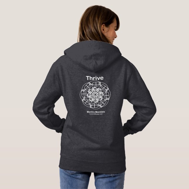 Prospèrent le sweat - shirt à capuche de (Dos entier)