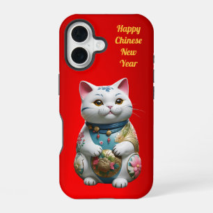 Prosperity Fortune Cat Chinese New Year iPhone 16 Case