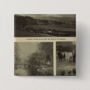 Prosperity, plenty in Oregon 2 Inch Square Button