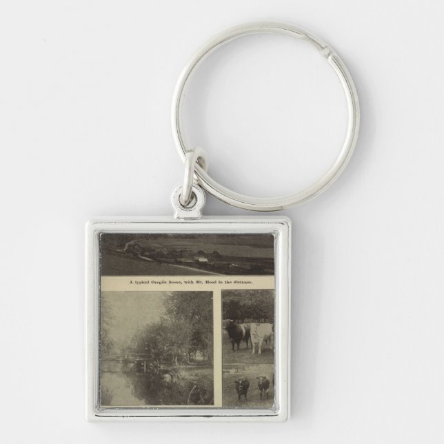 Prosperity, plenty in Oregon Keychain (Front)