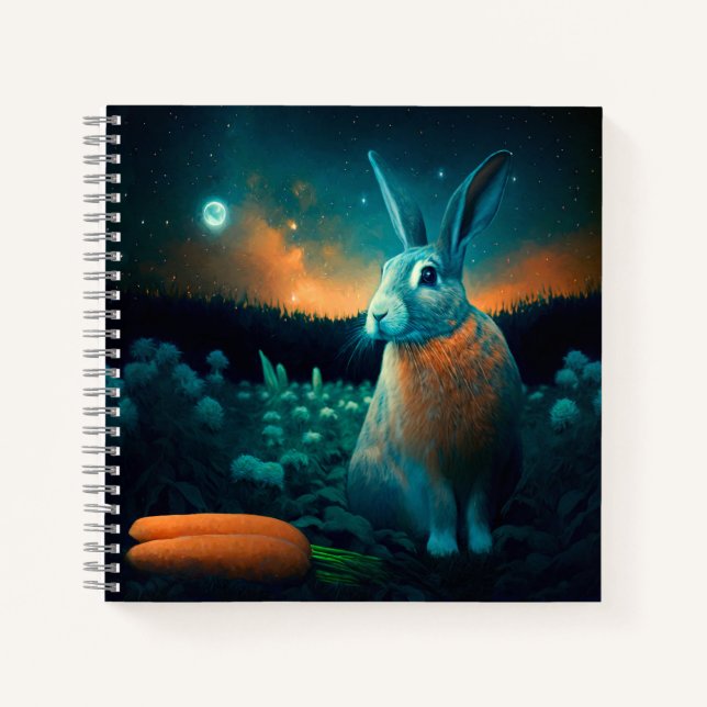 Prosperity Rabbit in the Moonlight Notebook (Front)