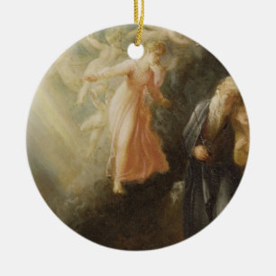 Prospero, Miranda and Ariel, from 'The Tempest', c Ceramic Ornament