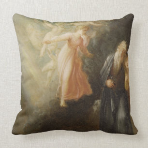 Prospero, Miranda and Ariel, from 'The Tempest', c Throw Pillow