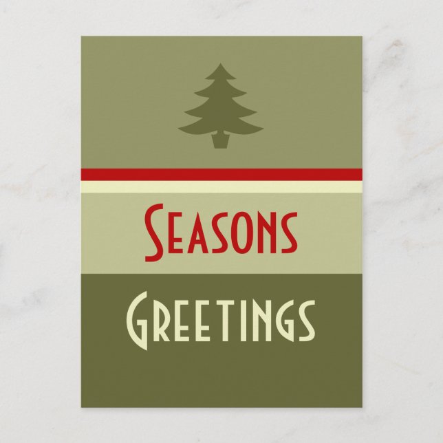 Prosperous Holiday Postcard (Front)