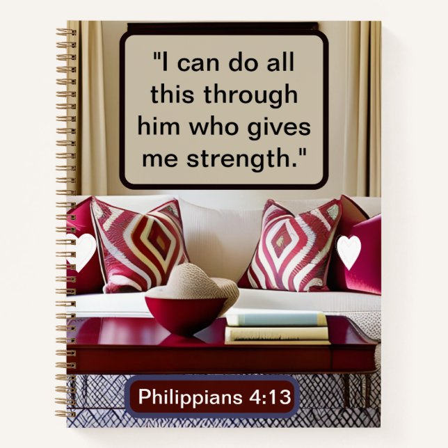 Prosperous Pathways: Jeremiah 29:11 Designed Cozy  Notebook (Front)