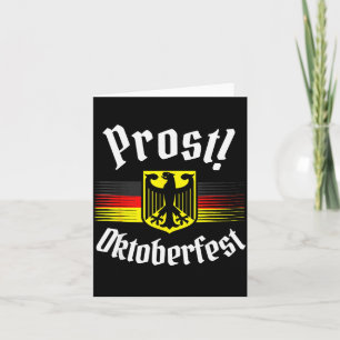 Prost Beer German American Flag Men Mug  Card