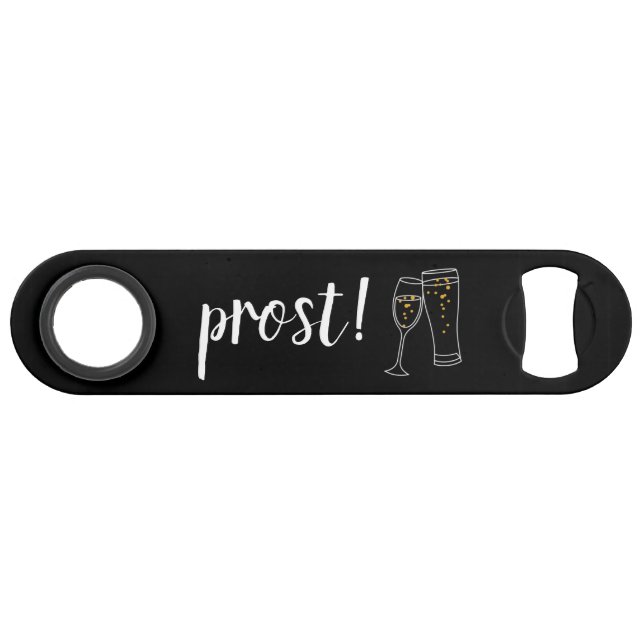"Prost" Cheers Wedding Gift Beer Bottle Bar Key (Front (Horizontal))