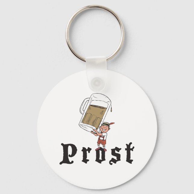 Prost German Drinking Keychain (Front)