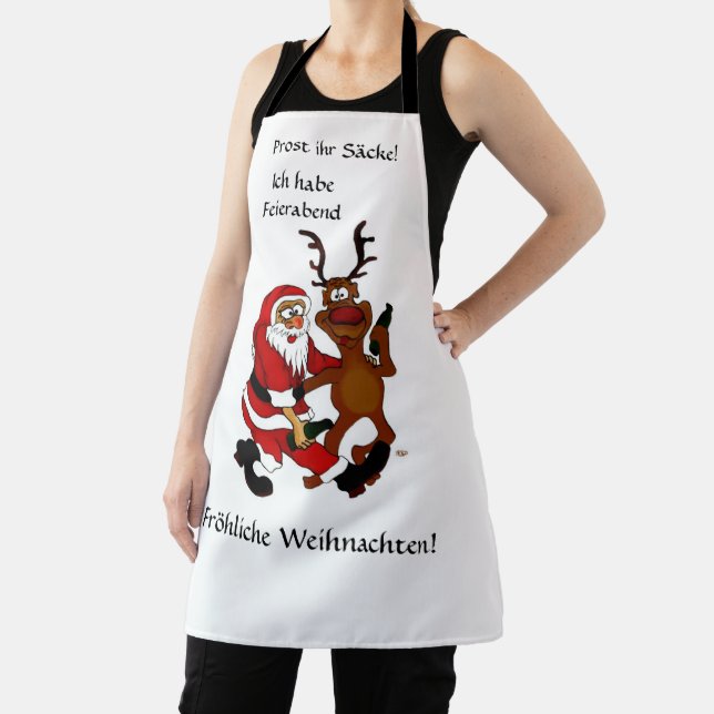 Prost it bags - Merry Christmas! German Text Apron (Insitu)