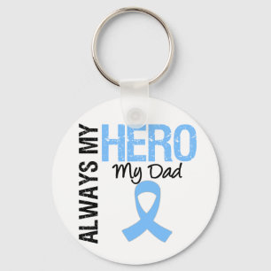 Prostate Cancer Always My Hero My Dad Keychain
