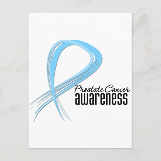 Prostate Cancer Awareness Grunge Postcard (Front)