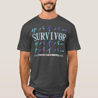 Prostate Cancer Awareness Japanese Survivor Gift T-Shirt