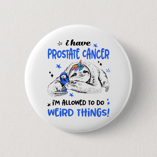 Prostate Cancer Awareness Month Ribbon Gifts 2 Inch Round Button (Front)