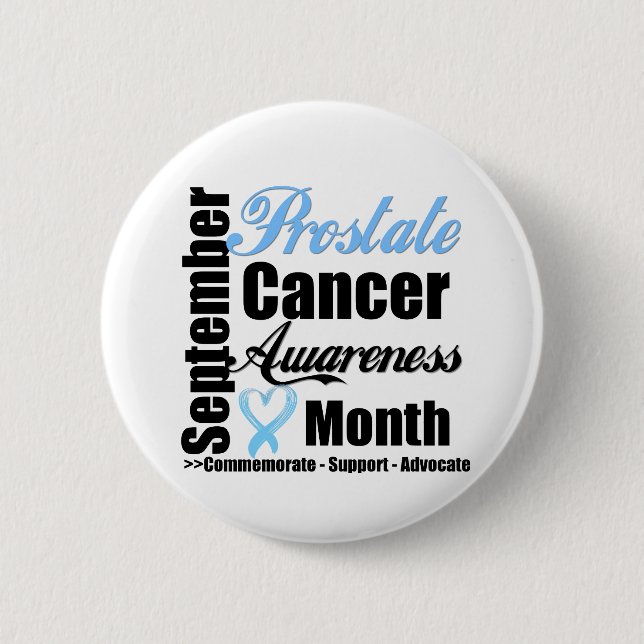 Prostate Cancer Awareness Month v14 2 Inch Round Button (Front)