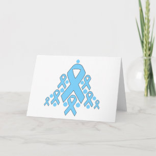Prostate Cancer Christmas Ribbon Tree Holiday Card