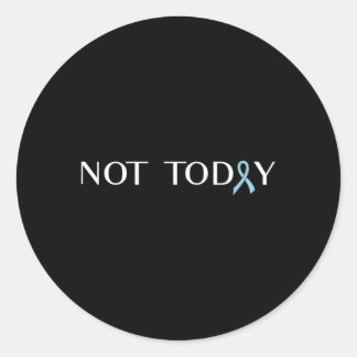 Prostate Cancer Fight Cancer Ribbon Classic Round Sticker