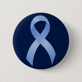 Prostate Cancer Light Blue Ribbon 2 Inch Round Button