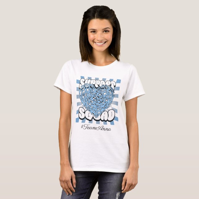 Prostate Cancer Support Squad Custom Name Shirt (Front Full)