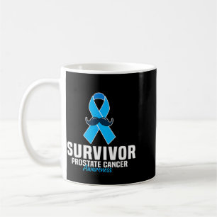 Prostate cancer survivor prostate cancer ribbon coffee mug