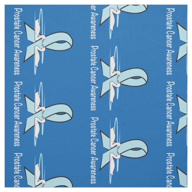 Prostate Cancer Swans 90 Deg Clockwise Fabric (Swatch)