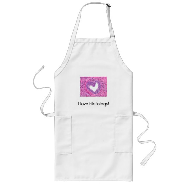prostate -heart, I love Histology! Long Apron (Front)