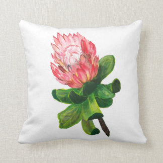 Protea Design, Australian flower Throw Pillow