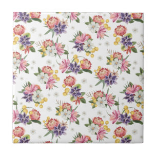 Protea flower chic (4.25 x 4.25) seamless pattern tile
