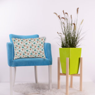 Protea Flower Desert Floral beige Pattern Accent Pillow