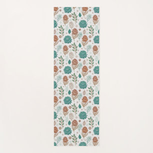 Protea Flower Desert Floral pink Pattern  Yoga Mat