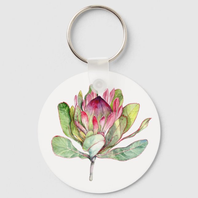 Protea Flower Keychain (Front)