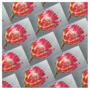 Protea flower photo pattern flora flower fabric