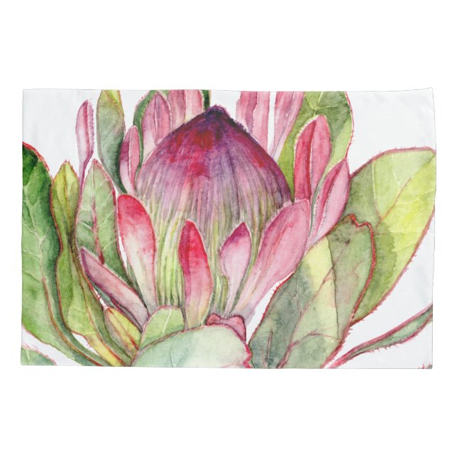 Protea Flower Pillowcase (Back)