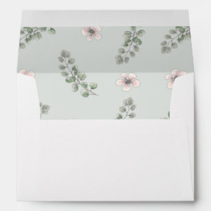 Protea Flowers Watercolor Envelope