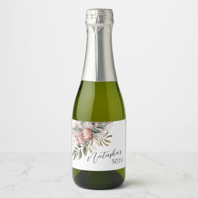 Protea Mini Wine Label (Front)
