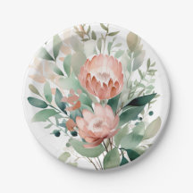 Protea Paper Plates