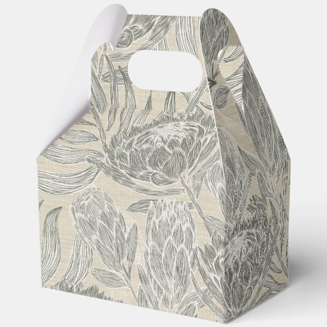 Protea Paradise 1 Favor Box (Back)