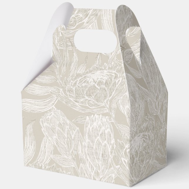 Protea Paradise 1 Favor Box (Back)