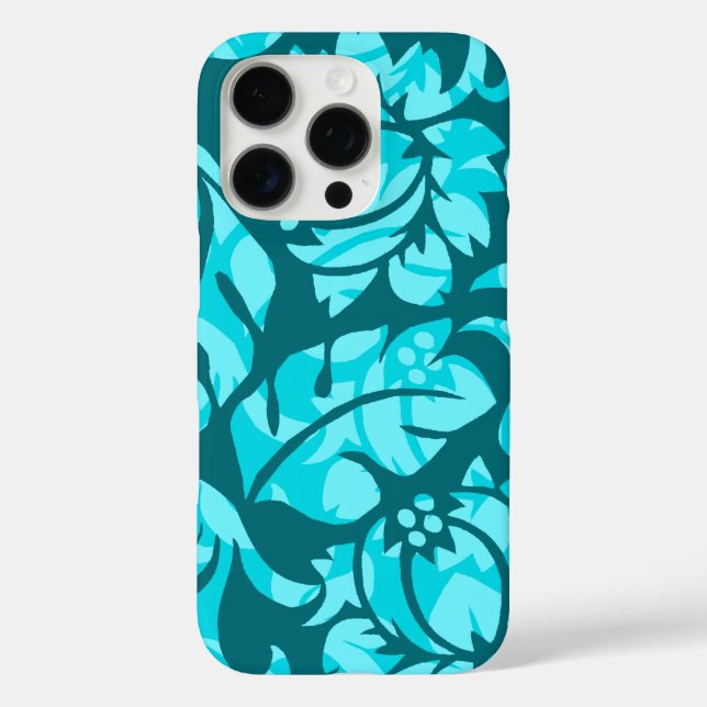 Protea Pareau Hawaiian Tropical Floral Teal Case-Mate iPhone Case (Back)